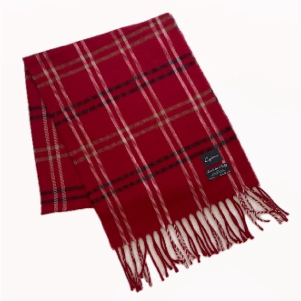 Cejon Red Plaid Scarf